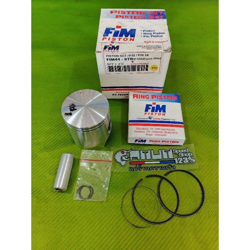 Jual piston FIM F1Zr force 1 OS STD standar 52mm pin 14 | Shopee Indonesia