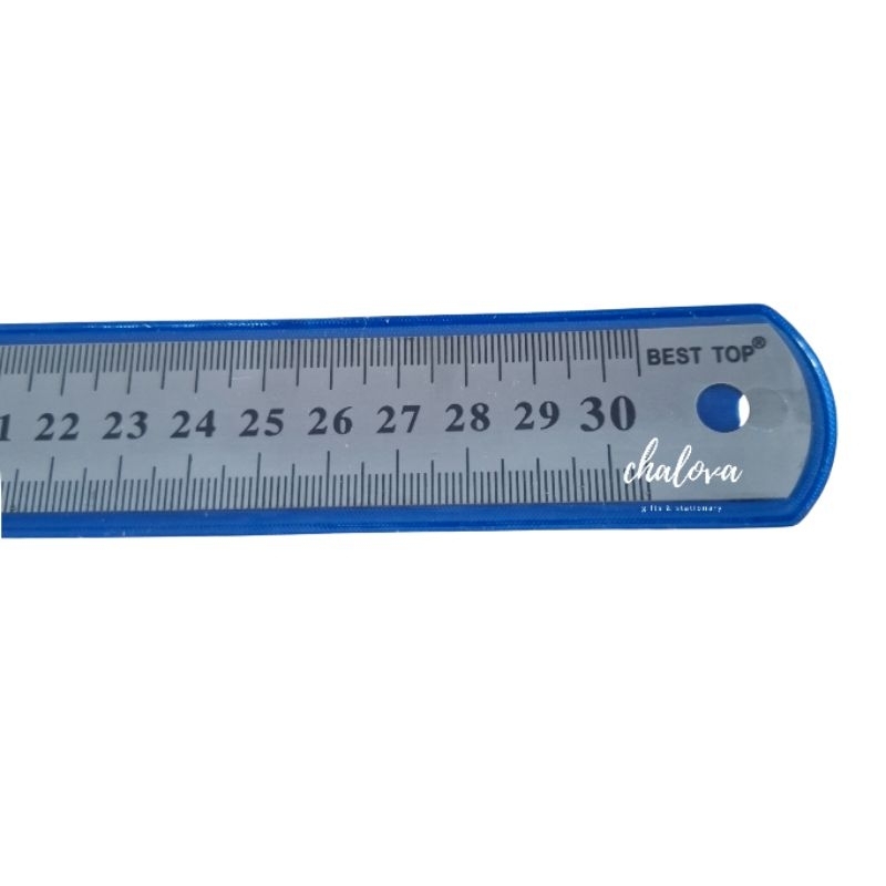Jual [LUSIN] PENGGARIS BESI 30 CM ISI 12 PCS / STAINLESS STEEL RULER ...