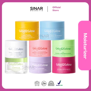 Glad2Glow Moisturizer Cream Series - PDRN Brightening | B5 Niacinamide Boosting Gel | B5 Cica Barrier Cream | Tremella Vita B5 Sensitive Calming | Perfect Vita C | Yuja Symwhite 377 DarkSpot | Pomegranate 5% Niacinamide | 5% Blueberry | Centella Allantoin