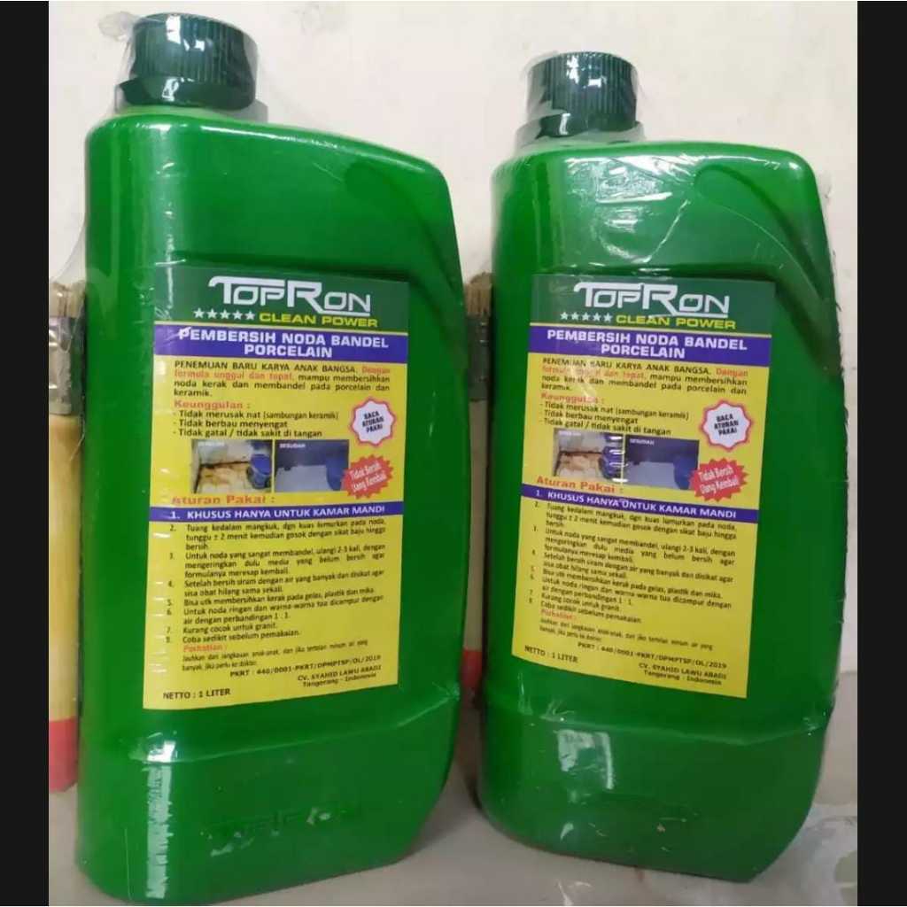 Jual TOPRON 100% Original 1 Liter Clean Power Pembersih Kerak Lantai ...