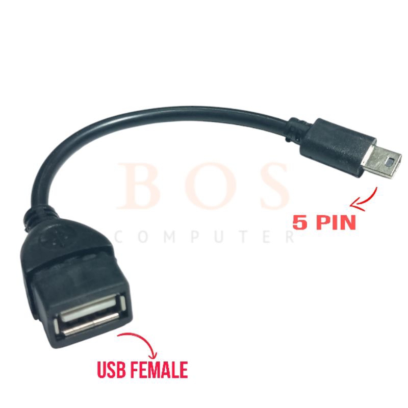 Jual KABEL OTG 5 PIN USB FEMALE TO 5 PIN | Shopee Indonesia