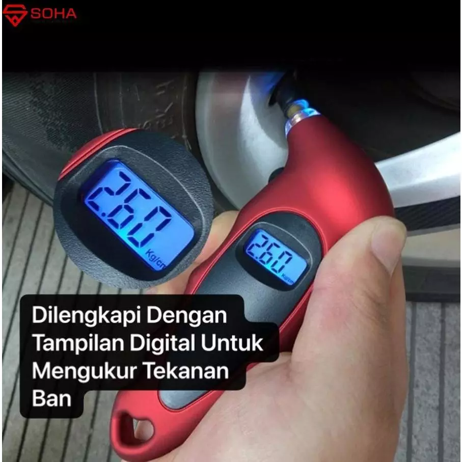 Alat Cek Tekanan Angin Ban Digital! Praktis untuk Mobil & Motor