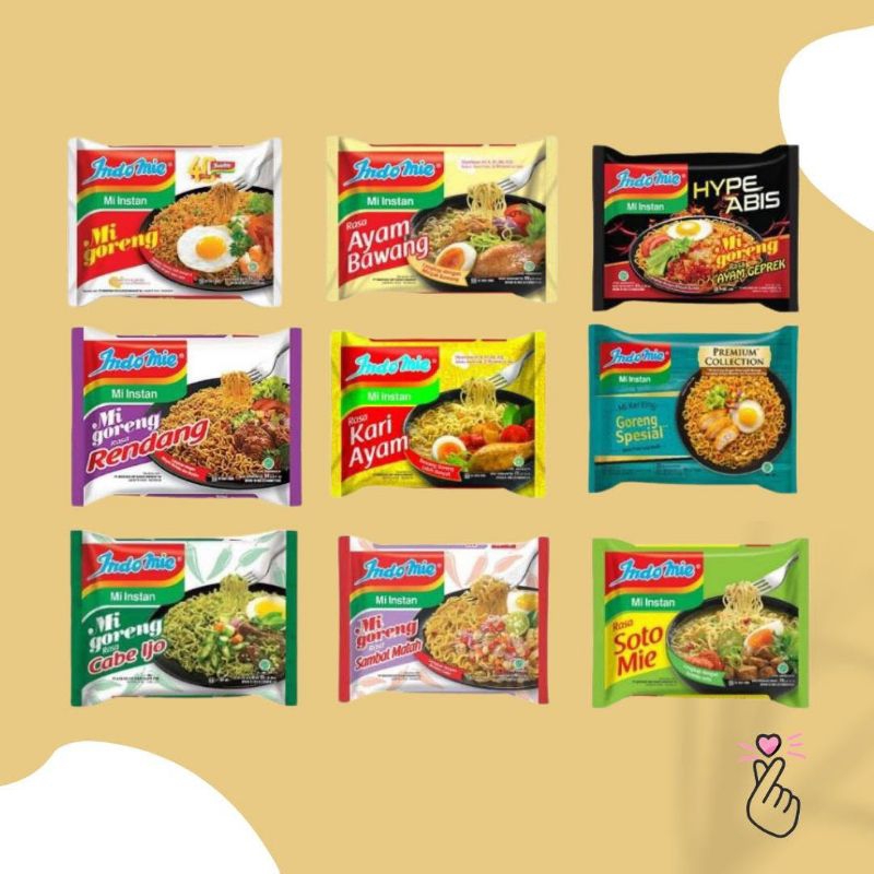 Jual INDOMIE aneka rasa 1pcs | Shopee Indonesia
