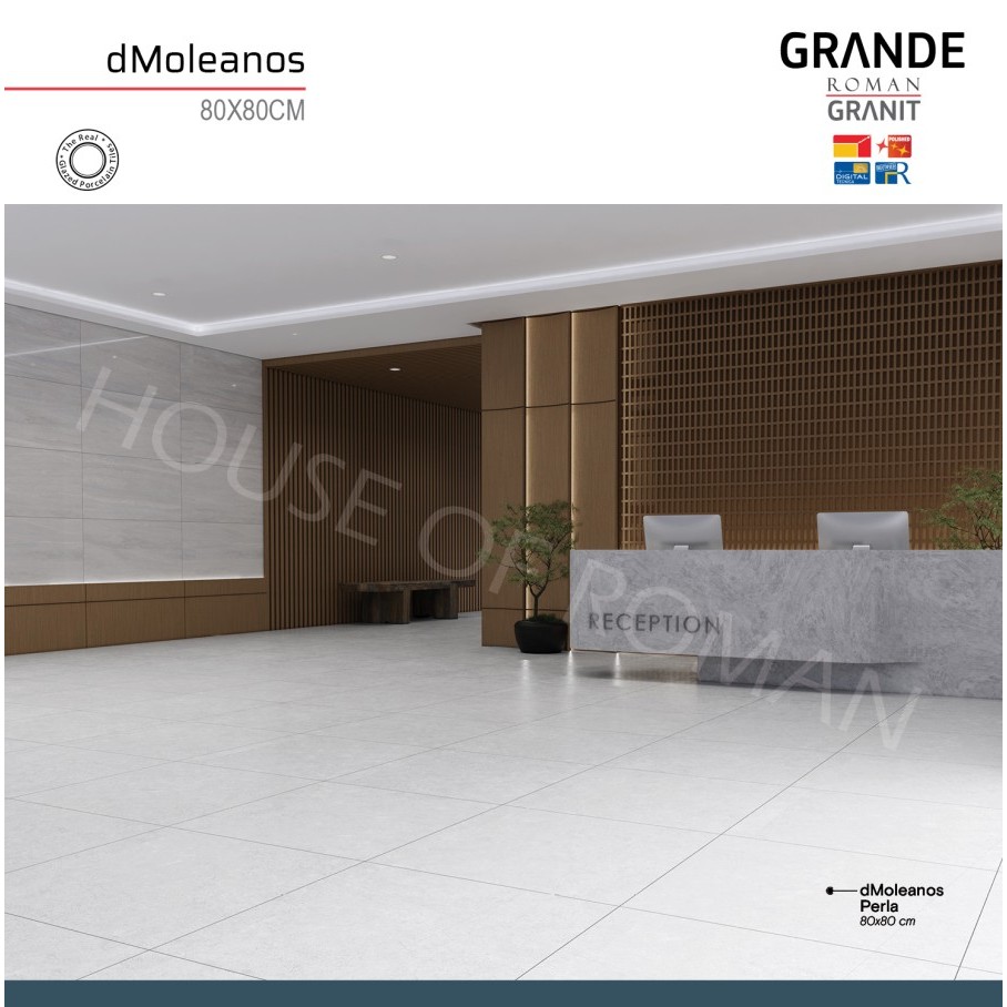 Jual ROMAN GRANIT GRANDE dMoleanos Perla 80x80 GT802523R ROMAN GRANIT ...