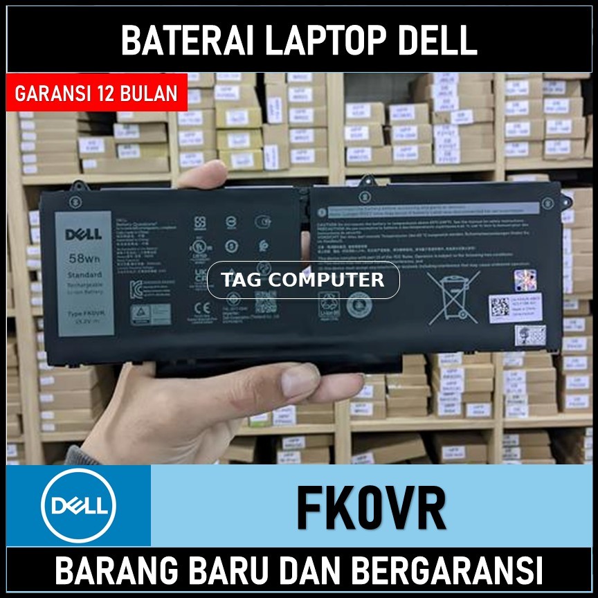 DELL FK0VR Batterie d'origine pour Latitude 5330, 5430, 5530