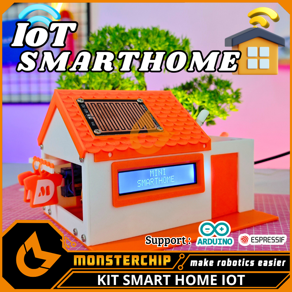 Jual KIT IOT SMARTHOME ARDUINO DENGAN MINIATUR RUMAH LENGKAP DAN ...