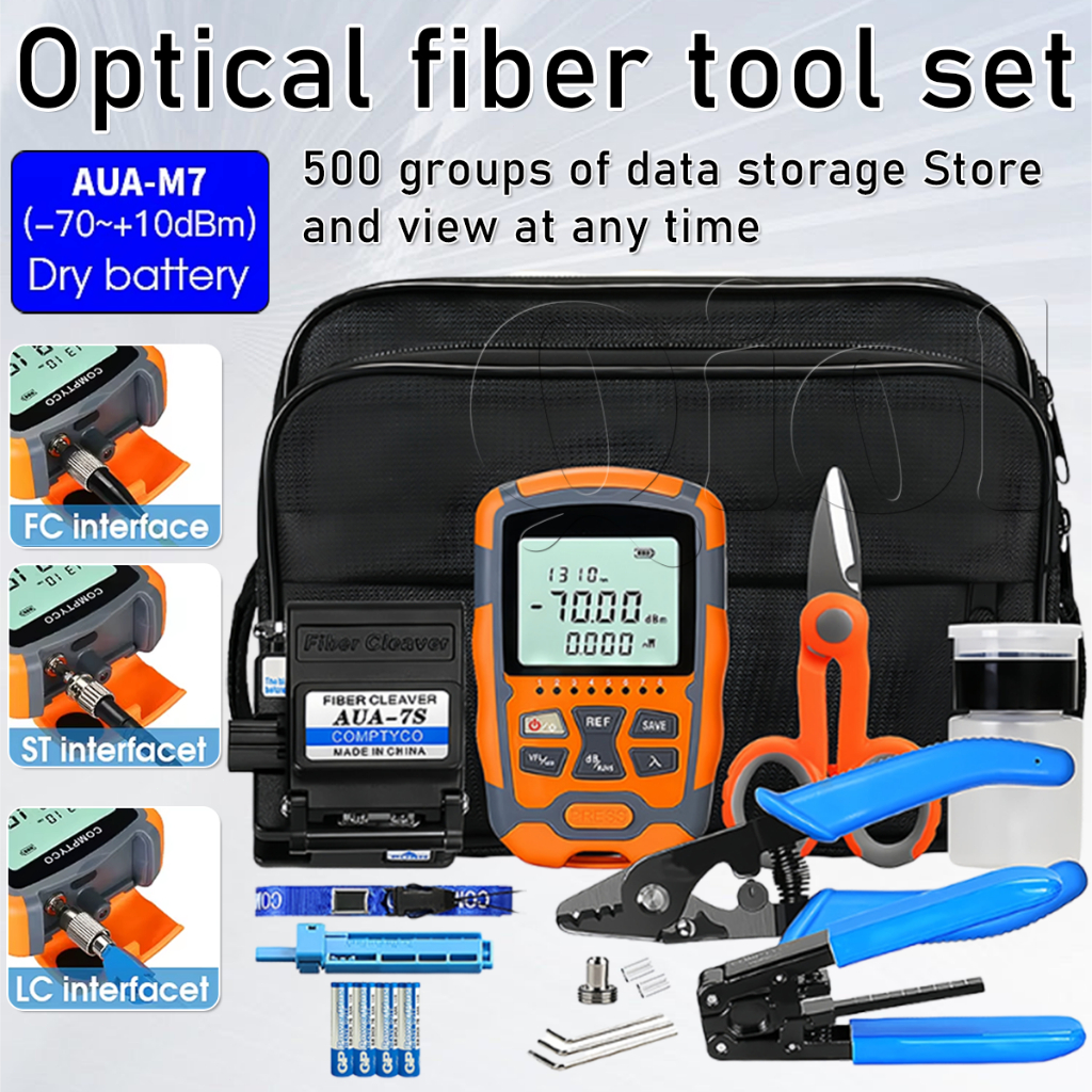 Jual AUA-MC7 Alat Fiber Optik Fiber tool kit Alat Serat Optik Kit POWER ...