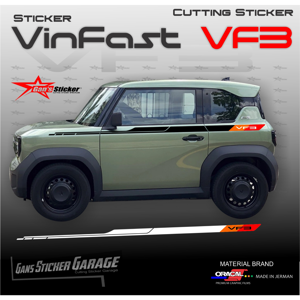 Jual Sticker mobil listrik Vinfast vf3 sticker vinfast vf3 | Shopee ...