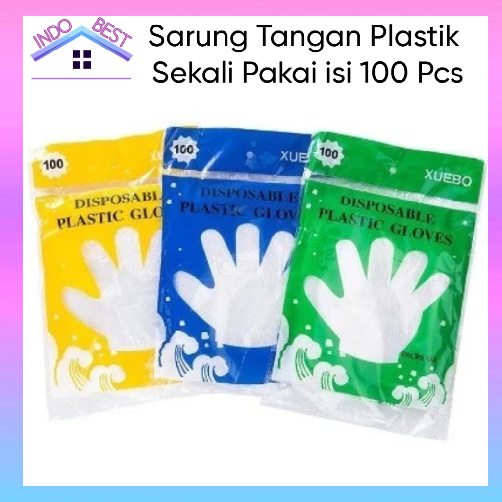 Jual Indoboss | Sarung Tangan Plastik Sekali Pakai isi 100 Pcs ...