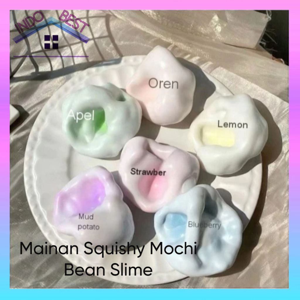 Jual Indoboss | Mainan Squishy Mochi Bean Slime Gemas penghilang Stress ...