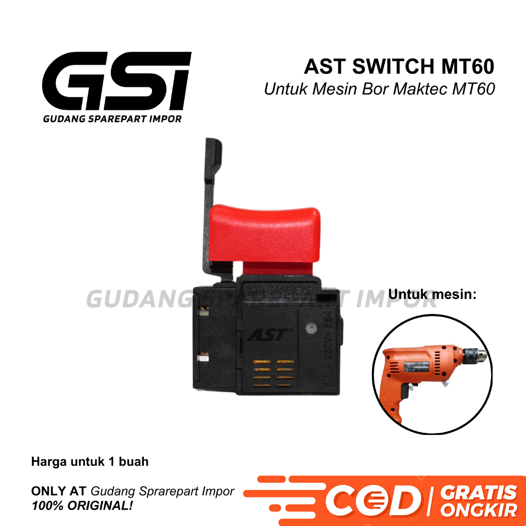 Jual AST Switch MT60 / MT603 / HP1630 untuk Mesin Bor Listrik Maktec ...