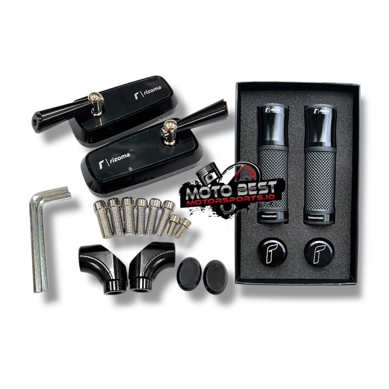 Jual Spion Rizoma Model HSC + Handgrip Rizoma CNC Universal Motor ...