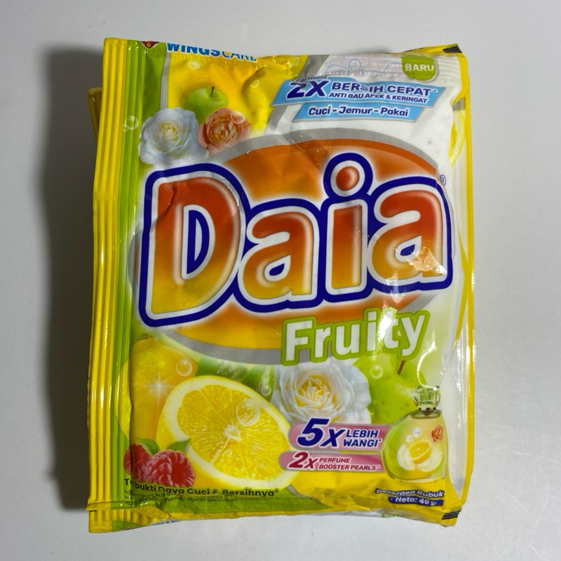 Jual DAIA DETERGEN POWDER BUBUK WINGS 46 GR (6 PCS) RENTENG RENCENG ...