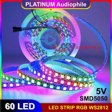 Lampu RGB LED Strip WS2812 60 Led Meter SMD 5050 5V