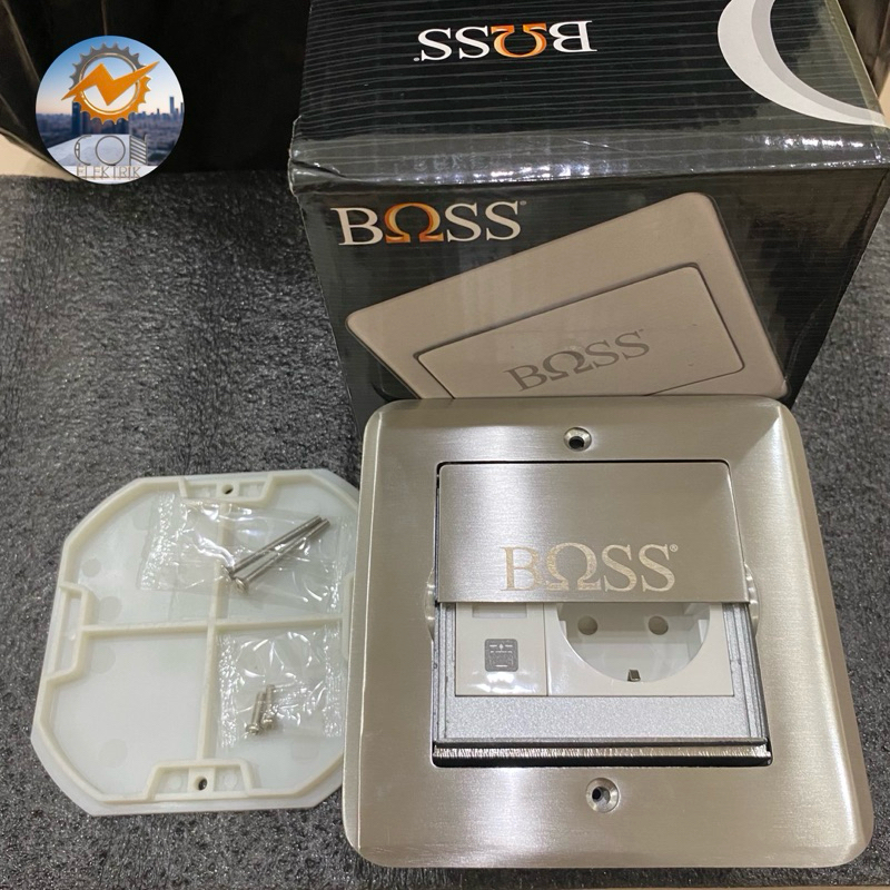 Jual Stop Kontak Lantai Boss ( Stop kontak + Modular data cat6 ...