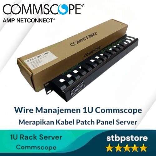 Jual AMP Wiring Management 1U Metal / Commscope Wiring Management 1U ...