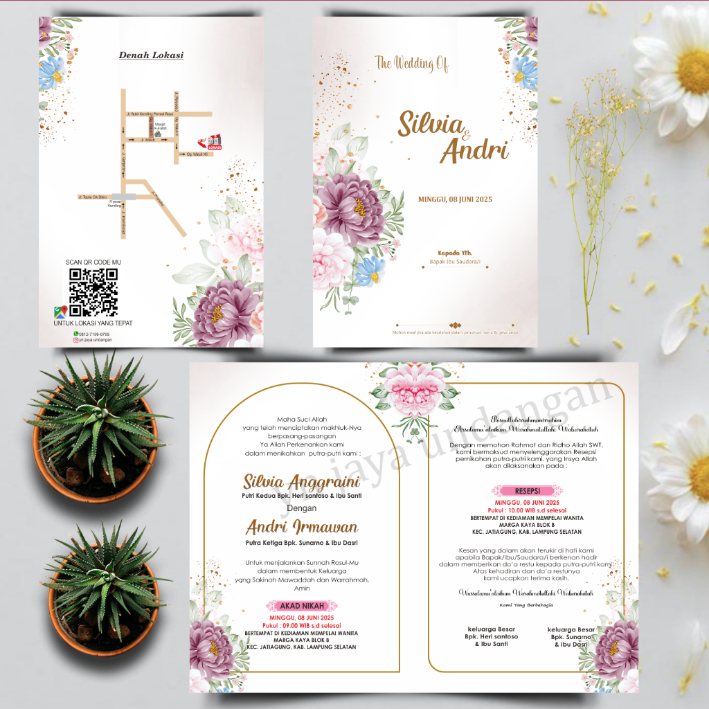 Jual UNDANGAN PERNIKAHAN DESAIN MINIMALIS ELEGAN TERBARU DESAIN SIMPEL ...
