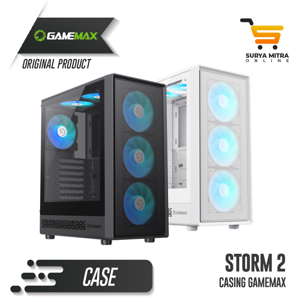 Jual Casing PC Gamemax Storm 2 Mid Tower ATX Gaming Case | Shopee Indonesia