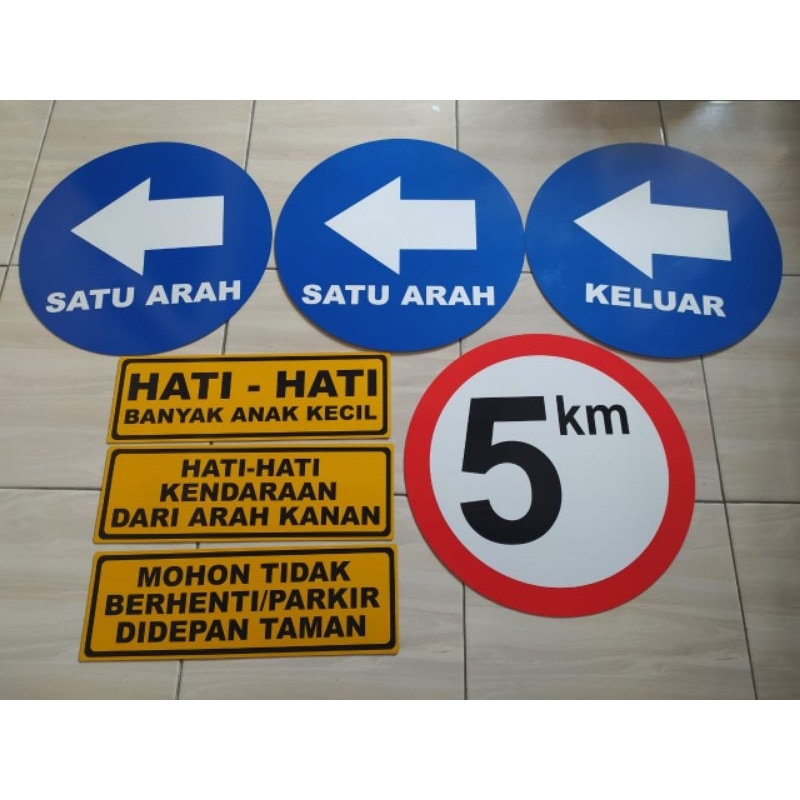 Jual Rambu Petunjuk Arah / Panah Ukuran Diameter 60 cm. Custom | Shopee ...