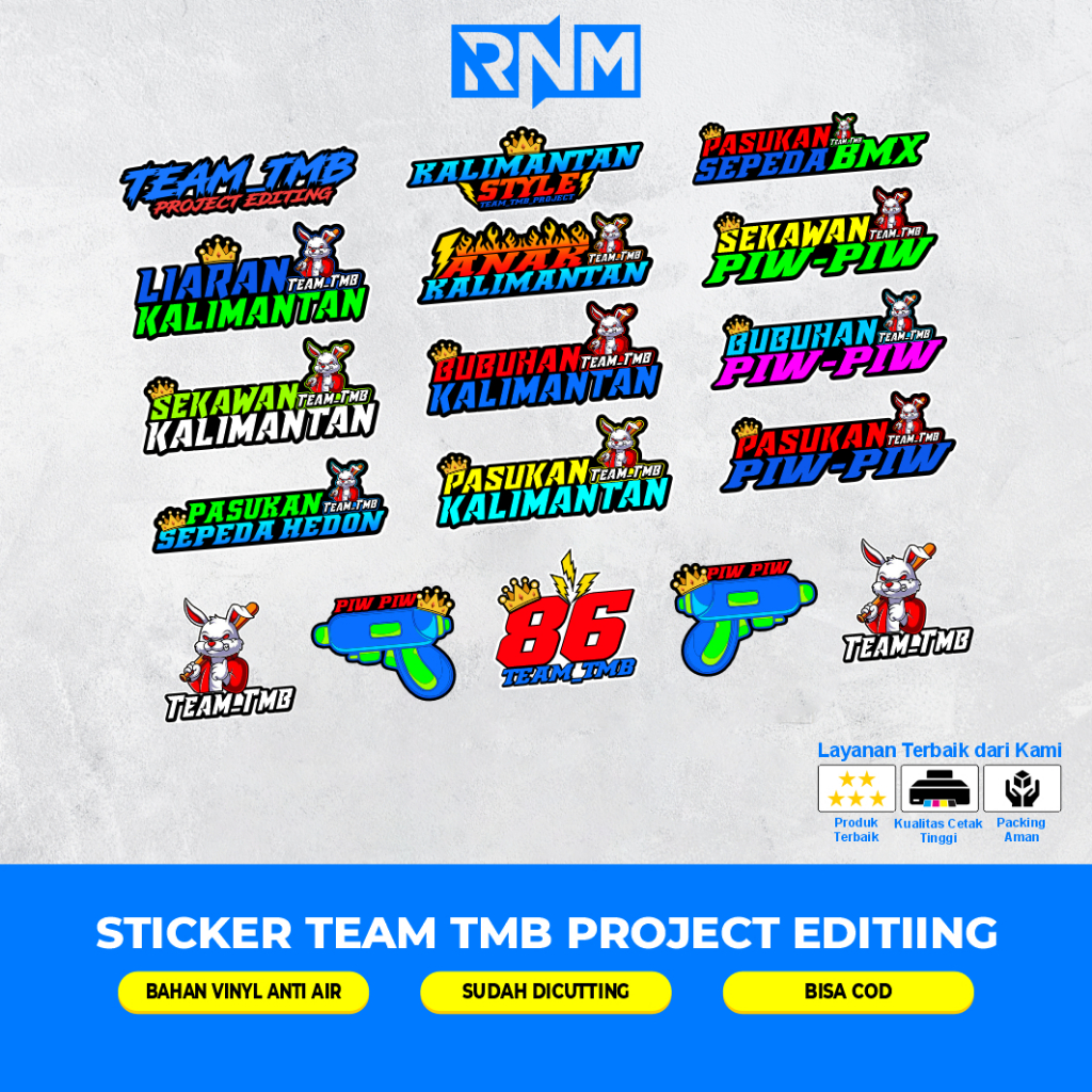 Jual STICKER PACK TEAM SEPEDA TMB HEDON | Shopee Indonesia
