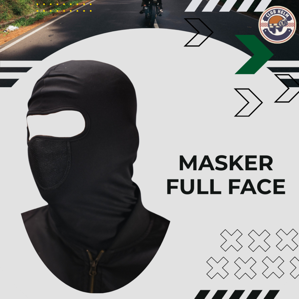 Jual Masker Full Face Untuk Motor / Ski Model Ninja / Buff Hitam Polos ...