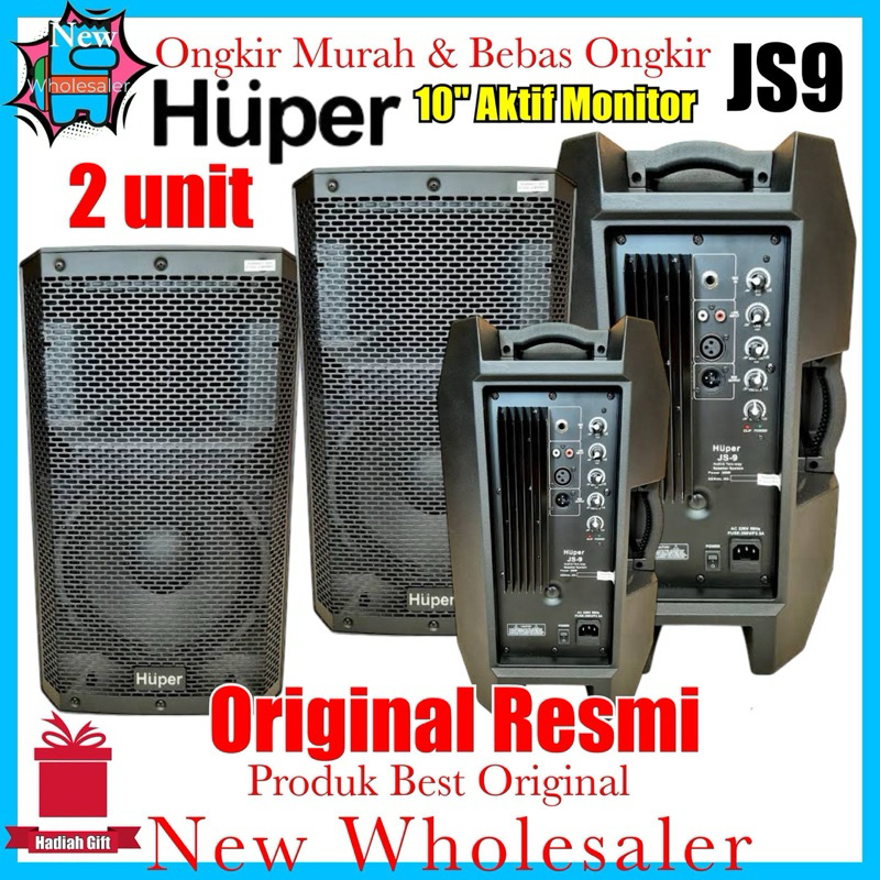 Jual Speaker sound Monitor 10 inch Huper New Js9 Aktif Power Original ...