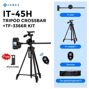 INBEX IB 2R 170CM Tripod Kamera Hp Bluetooth Remote Aluminum Tripot Holder Konten Tongsis Video
