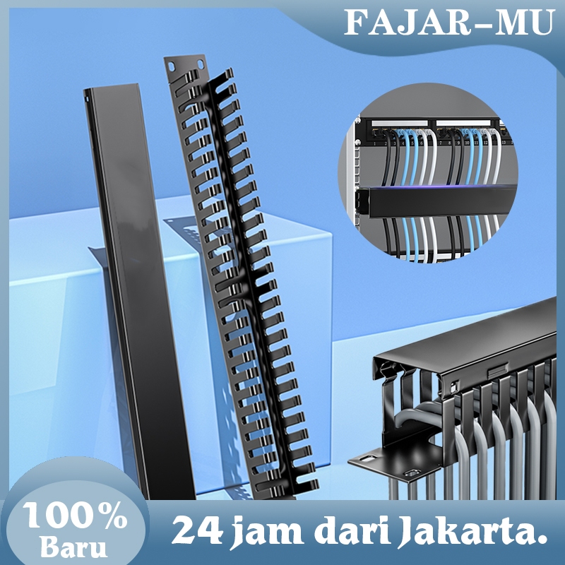 Jual 19 Inci Wire Management / Cable Organizer 1u / 24 Slot Perapih ...