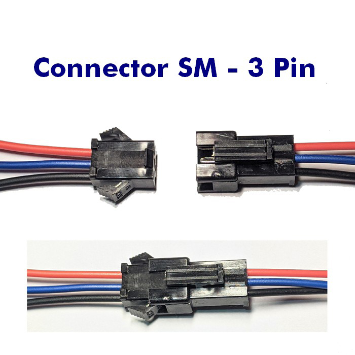 Jual Kabel Konektor SM 3P Male Female Connector 3 Pin | Shopee Indonesia