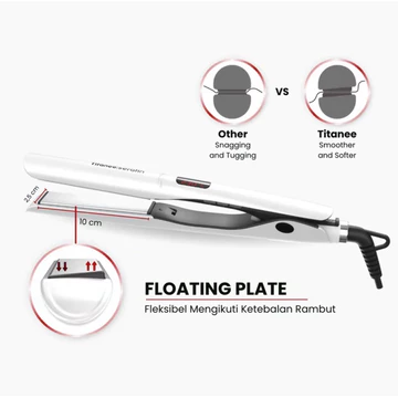 NEW Catok Rambut Hair ON Titanee Catokan Rambut Hiron Lurus Curly 2 IN 1 Nano Titanium Plate