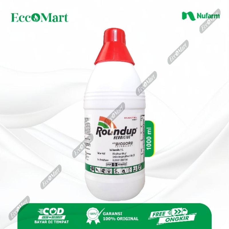 Jual ROUNDUP 486SL HERBISIDA OBAT PEMBASMI RUMPUT LIAR & GULMA 1 LITER ...