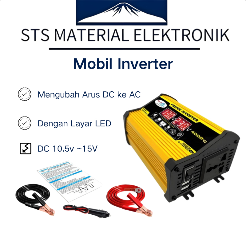 Jual Versi yang ditingkatkan | 4000W/3000W Mobil Inverter 12V DC Ke ...