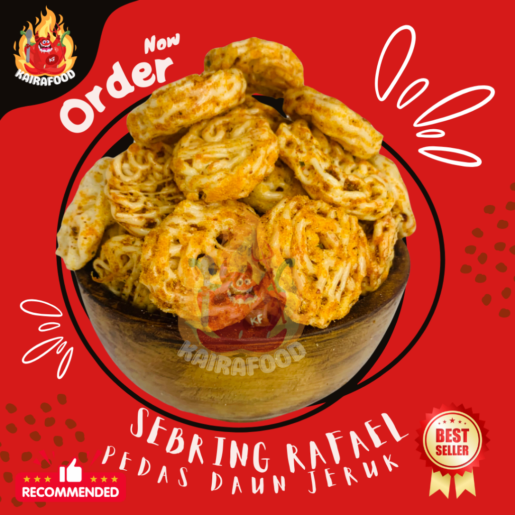 Jual KRUPUK SEBLAK RAFAEL | SEBRING | KERUPUK MAWAR PEDAS DAUN JERUK ...