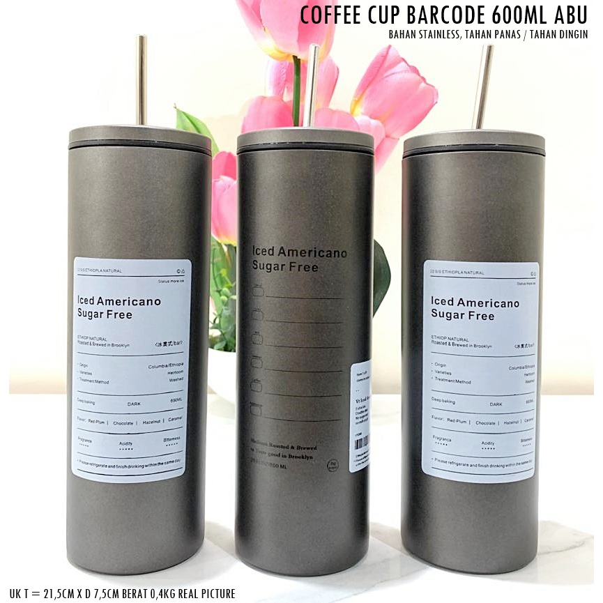 Jual COFFEE CUP BARCODE 600ML | Shopee Indonesia