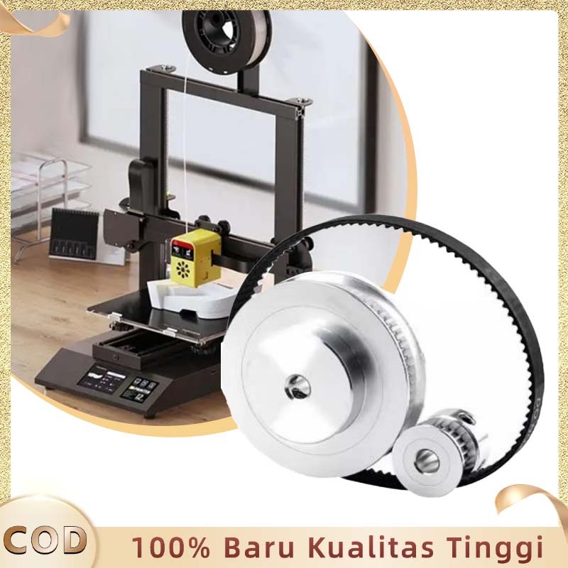 Jual Pulley Aluminium 2GT 60T Komponen Motor Stepper 3D Printer ...