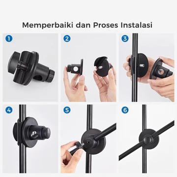 Tripod 70CM Phone Tripod Phone Stand Holder Phone Metal Bracket 360° For Live