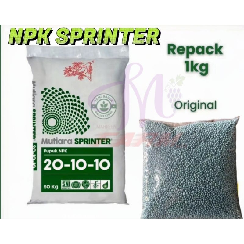 Jual PUPUK NPK MUTIARA SPRINTER MEROKE 20-10-10 KEMASAN REPACK | Shopee ...