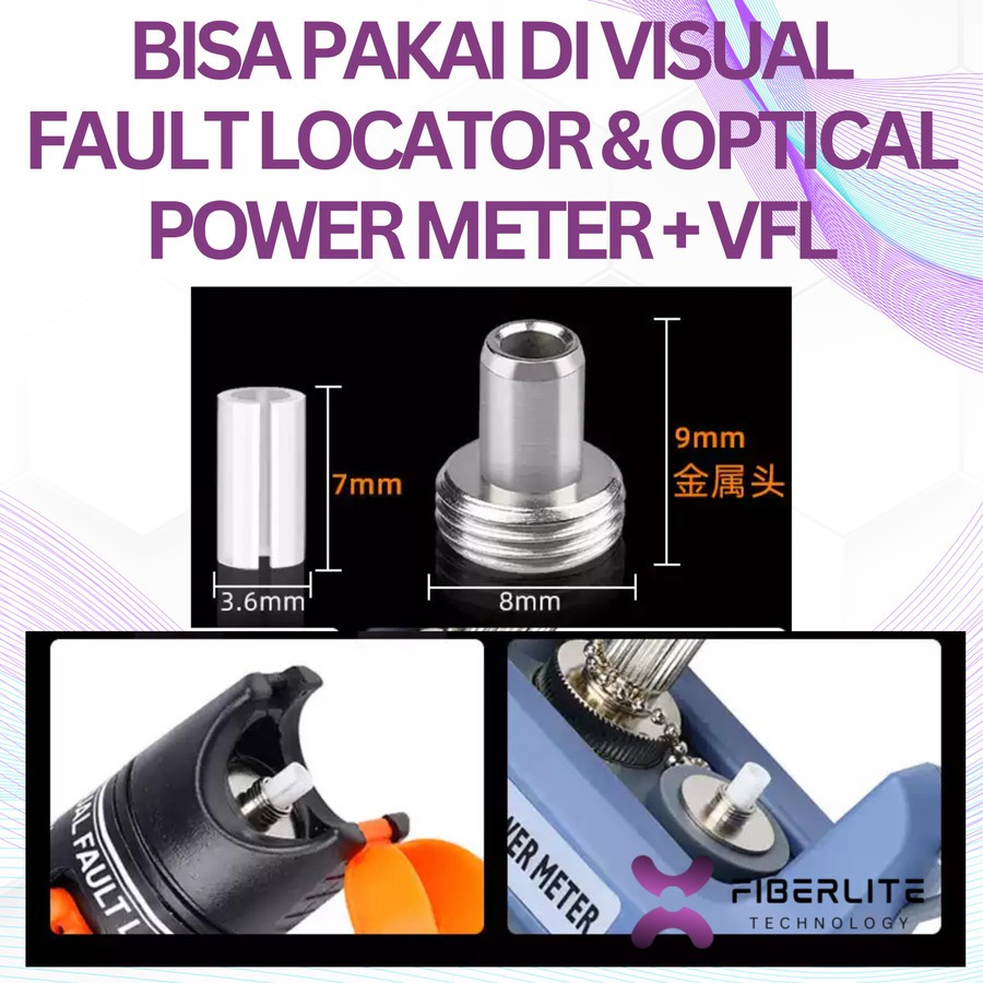 Jual Visual Fault Locator Ceramic 7mm Kepala Besi VFL Komponen Senter ...