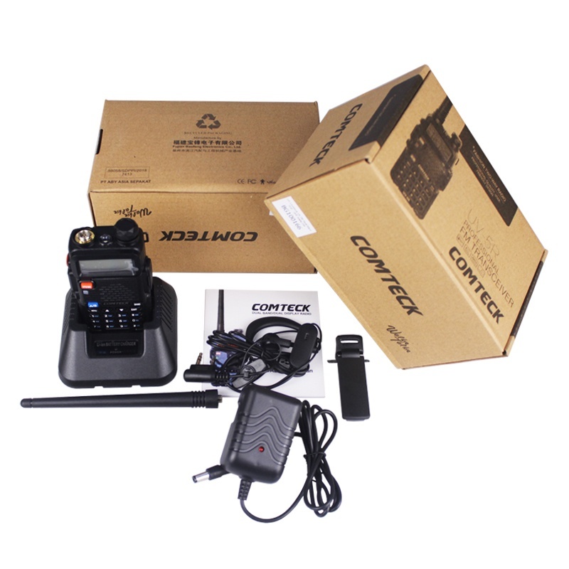 Jual BERKUALITAS - HT Handy Talkie Comteck UV-5R 5R UV5R Dual Band VHF ...