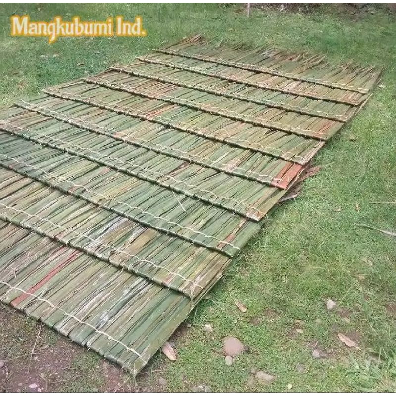 Jual Atap daun rumbia atap dahan atap gazebo natural | Shopee Indonesia