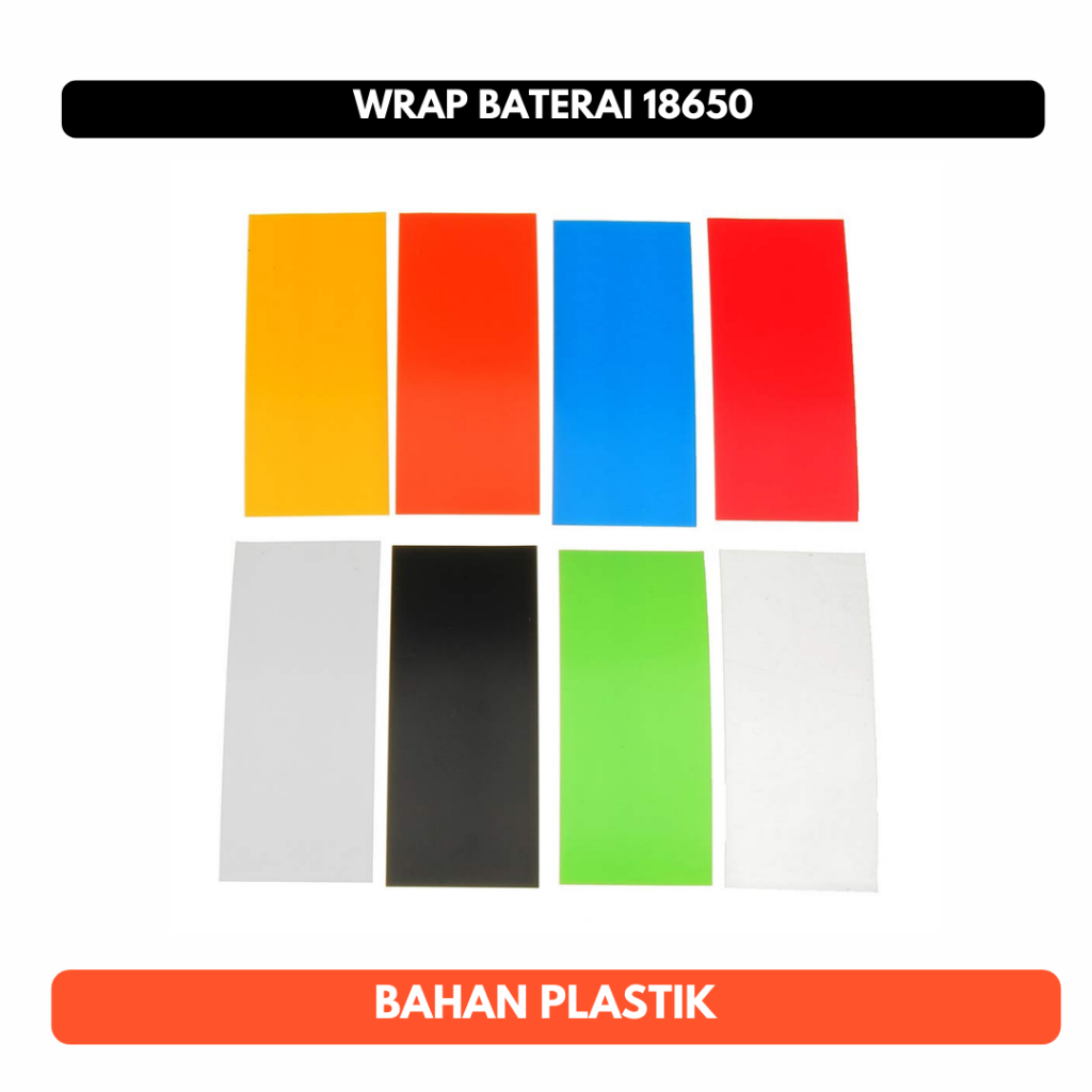Jual Plastik Wrap Baterai 18650 Warna Battery Jaket Plastic Skin PVC ...