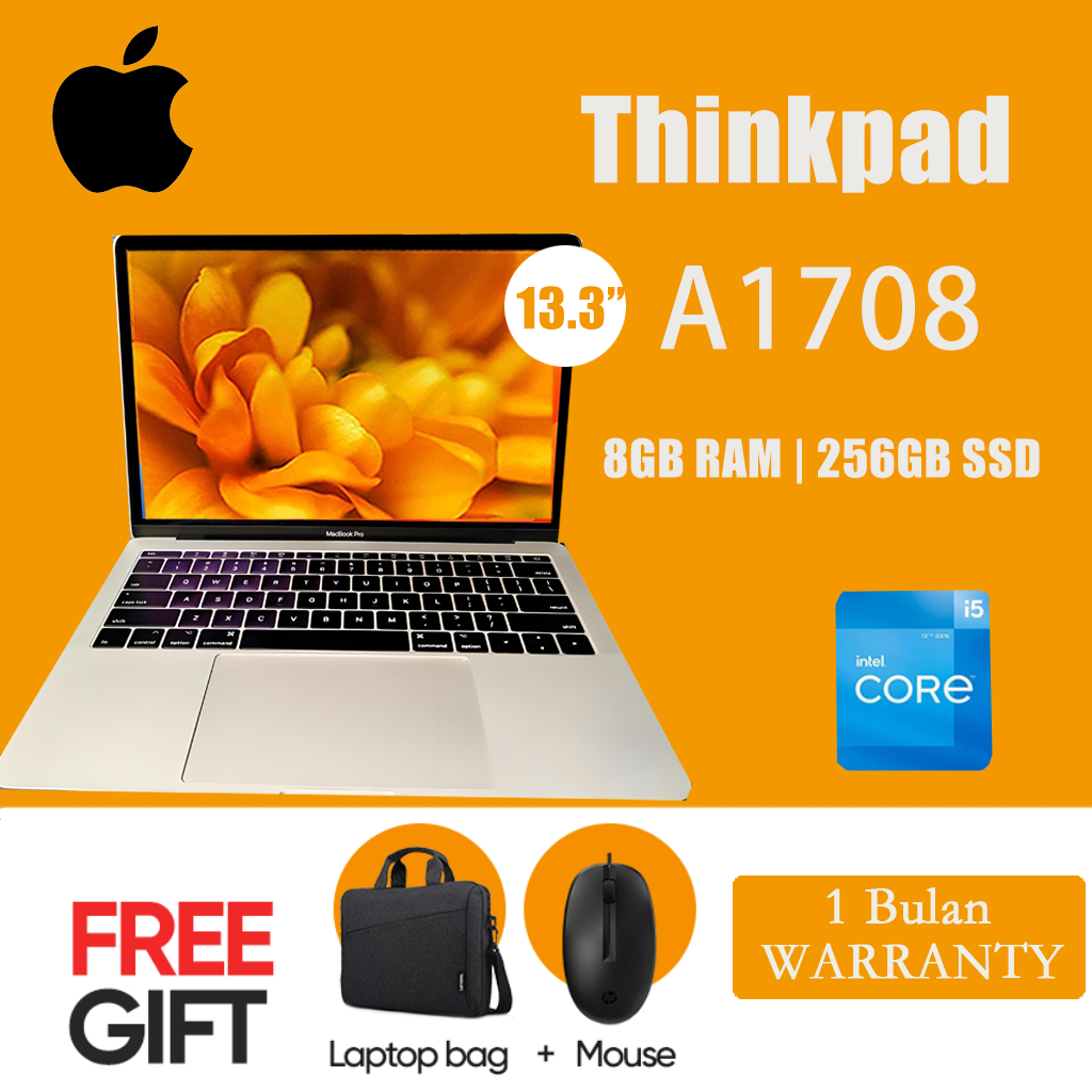 Jual Apple Laptop Macbook Pro A1708 Intel core I5 7TH Ram 16G Storage ...