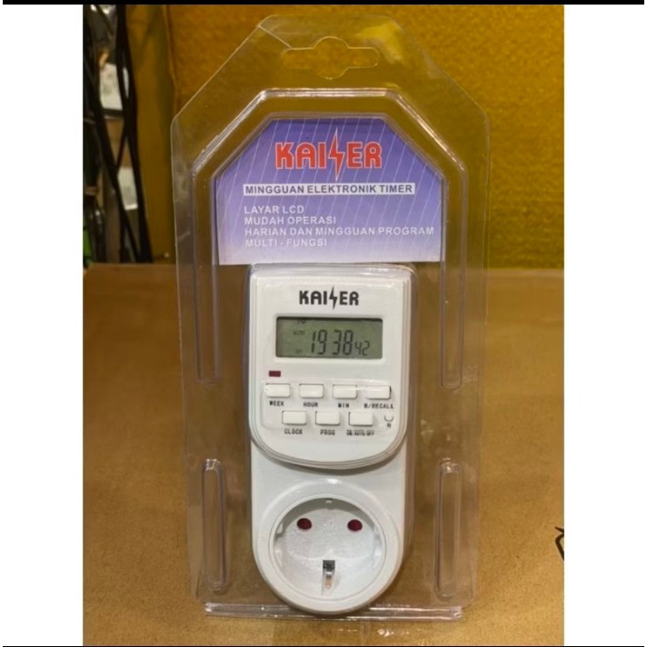 Jual Stop kontak timer digital kaiser | Shopee Indonesia