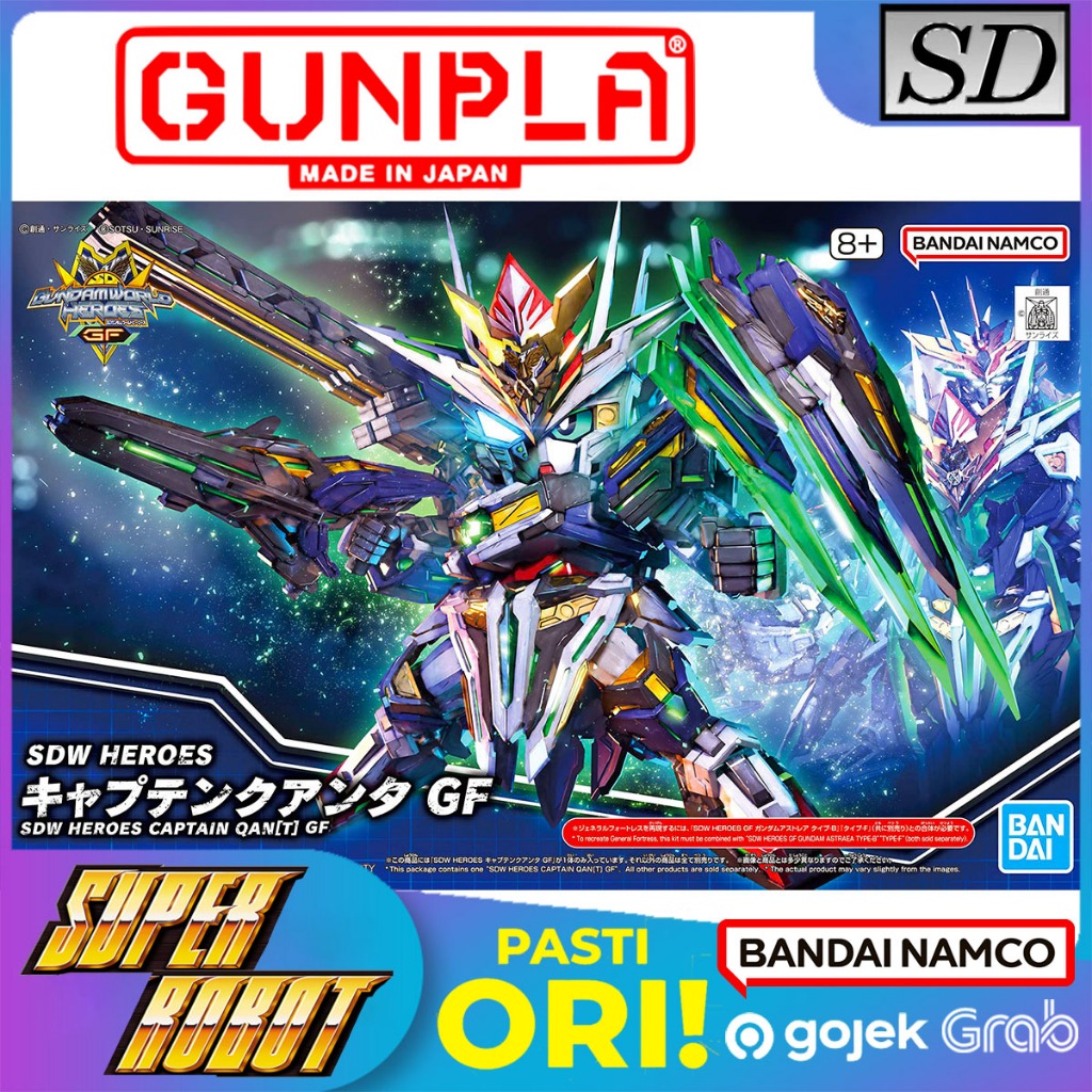Jual BANDAI SDW Captain Qan[T] GF / QanT GF - SD Gundam World Heroes ...