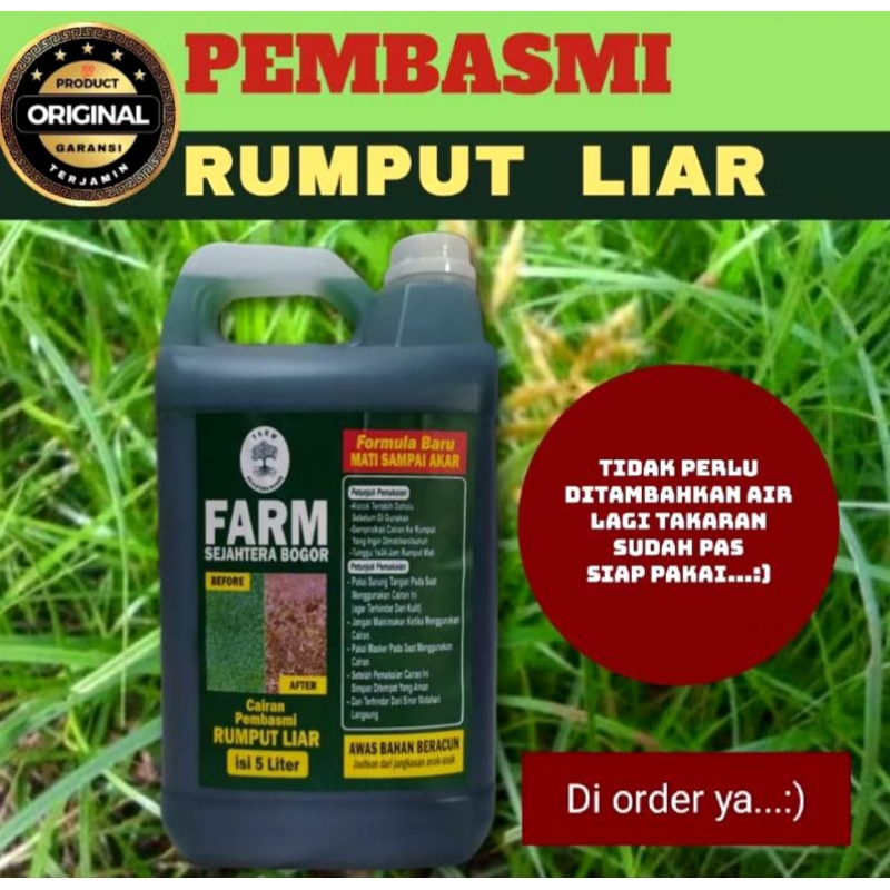 Jual RACUN RUMPUT & GULMA 5L & 1L PALING AMPUH | Shopee Indonesia