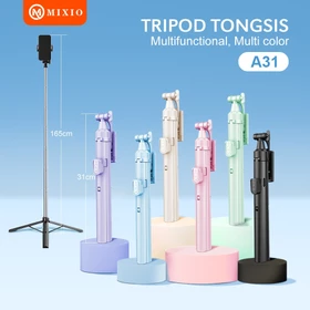 MIXIO A31 MACARON EDITION Tongsis Bluetooth Selfie Stick Tripod 160CM