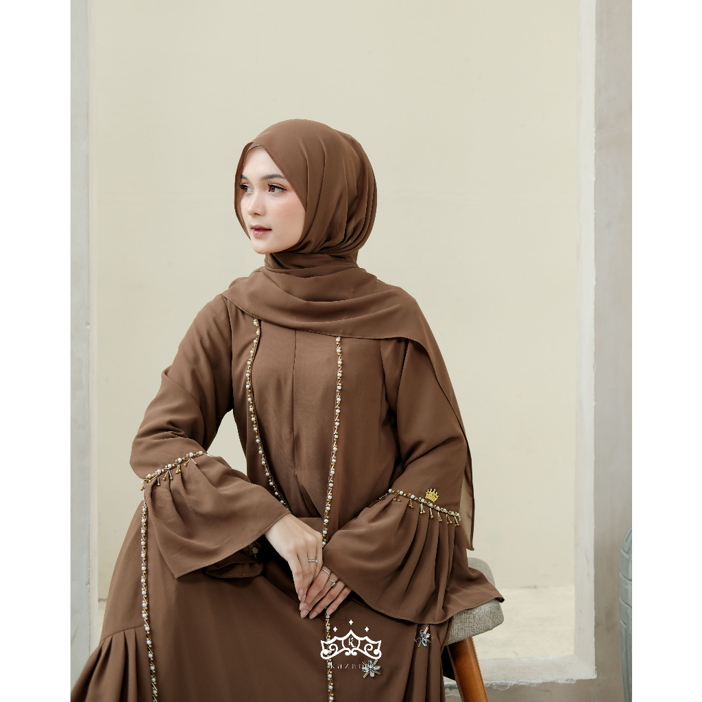 Jual Kazami Dress Ulyya Abaya Special New Color Set Pashmina Abaya ...