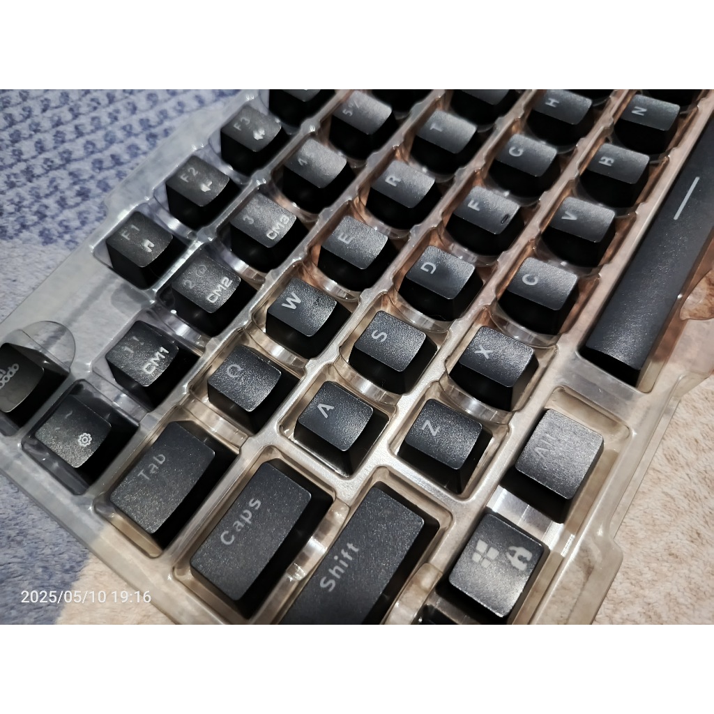 Jual Keycaps Hitam Shine Through ABS Double Shot OEM Profile 90+ Keys ...