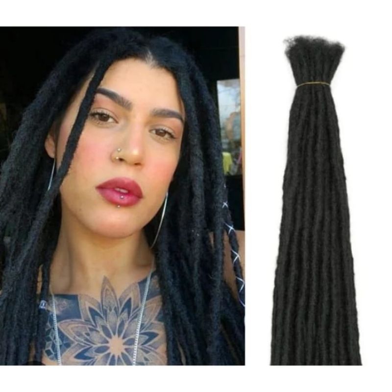 Jual RAMBUT GIMBAL ISI 10 HELAI DREADLOCK RAMBUT SAMBUNG RAMBUT REGGAE ...