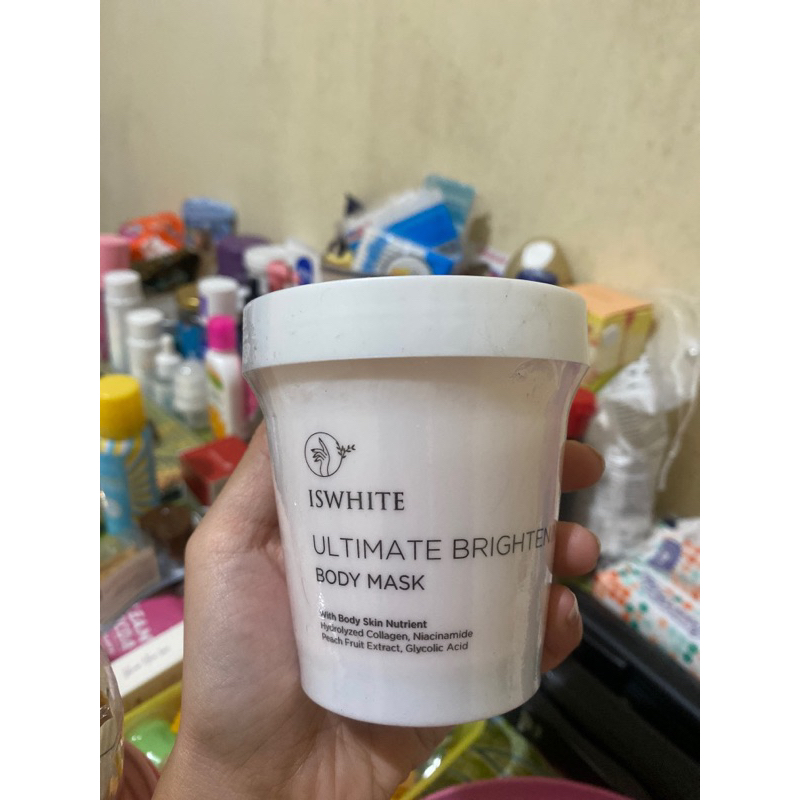 Jual Iswhite ultimate brightening body mask NEW!! | Shopee Indonesia